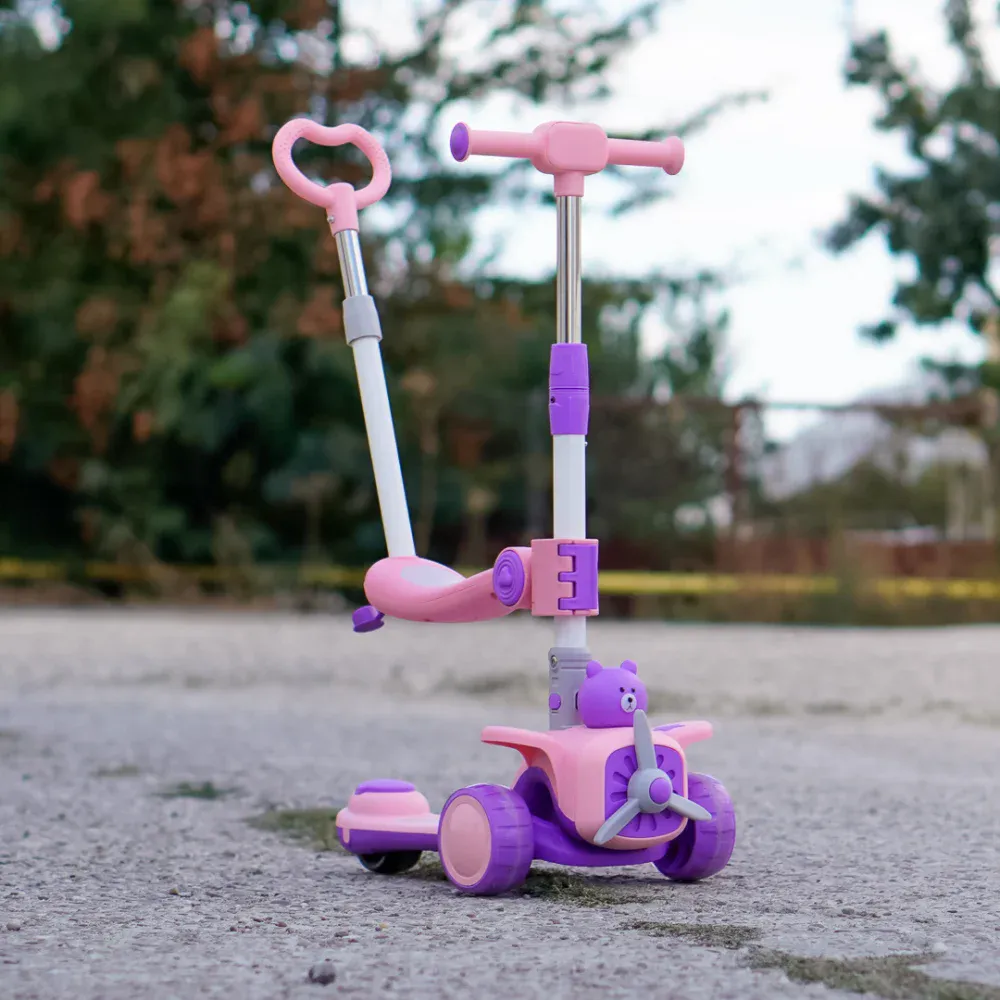 3-i-1 sparkesykkel for barn 2–5 år