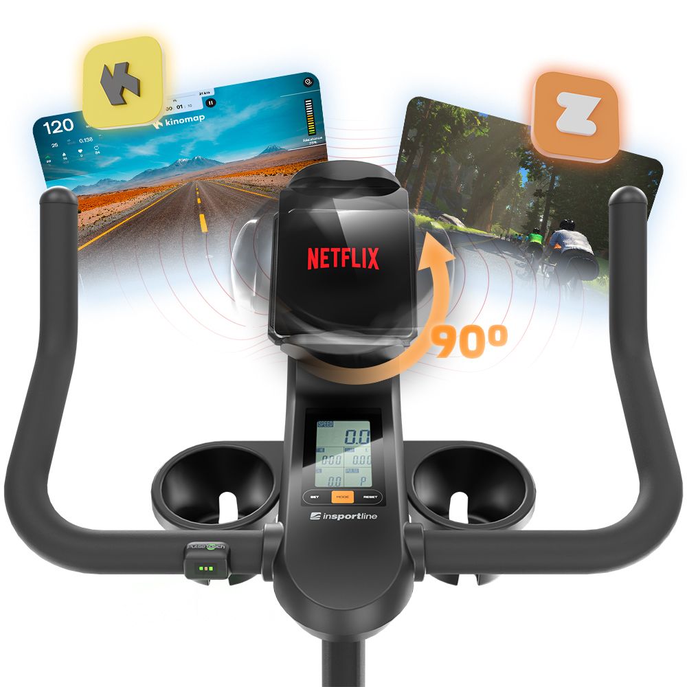 Trimsykkel inSPORTline ZenRoute 100 med nettbrettholder