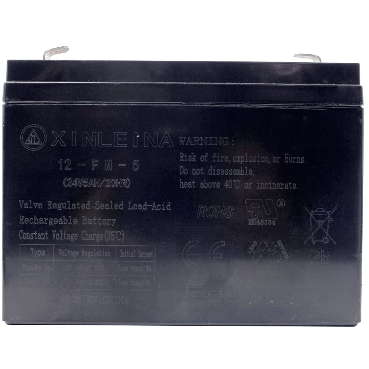 Universalbatteri 12FM5 24V 5Ah for Mercedes-Benz Unimog og Zetro