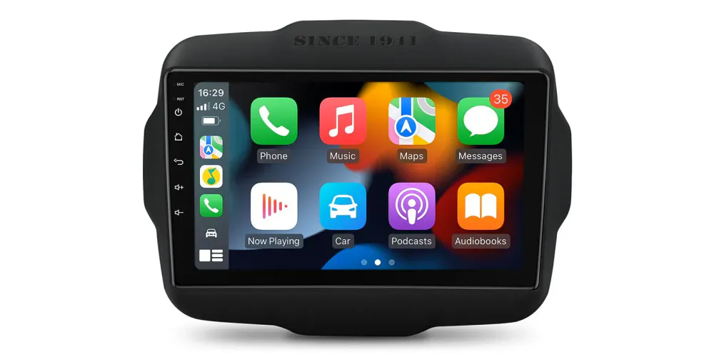 Jeep Renegade DAB+ bilstereo Android 12 CarPlay 9
