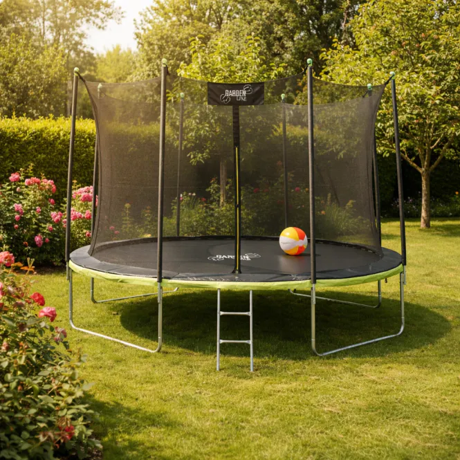 Hovedbilde Trampoline 374 cm - Stige og Innvendig Sikkerhetsnett