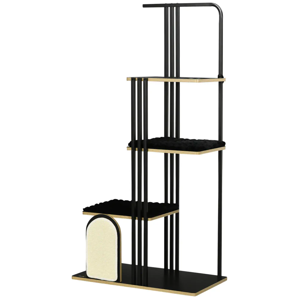 Klorestativ i industriell stil – svart, 170 cm