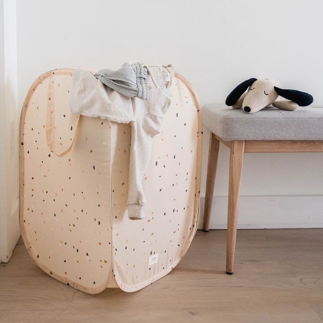 Hovedbilde 3 Sprouts pop-up skittentøyskurv Terrazzo beige