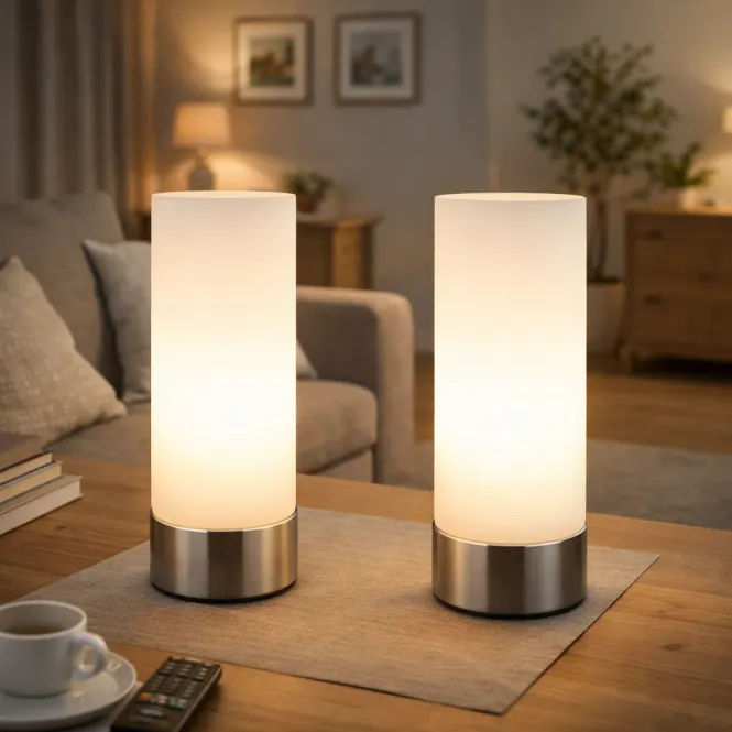 Hovedbilde Golau bordlampe - sett med 2 stk, hvit