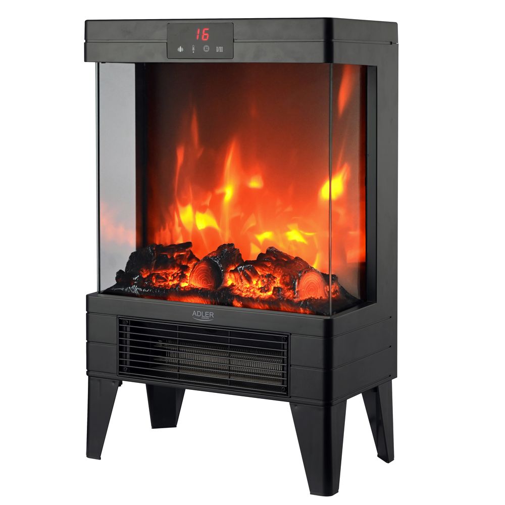 Adler 7755 LED elektrisk peis med 3D flamme