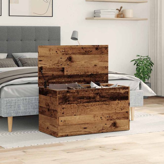 Hovedbilde Oppbevaringskiste 84x42x46 cm - vintage tre