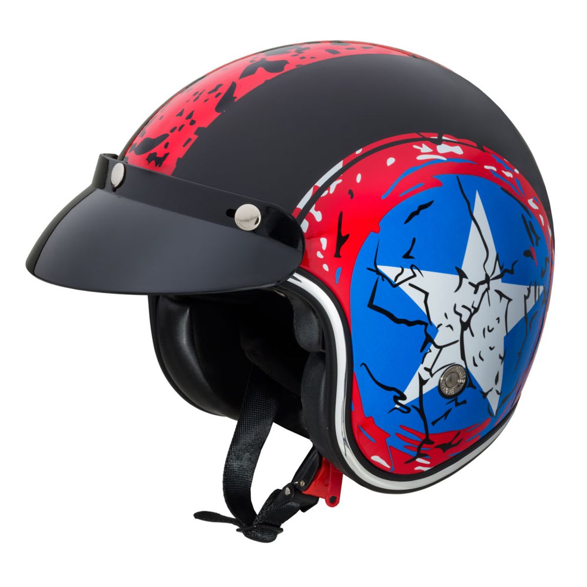 MC-hjelm W-TEC Café Racer - Big Star