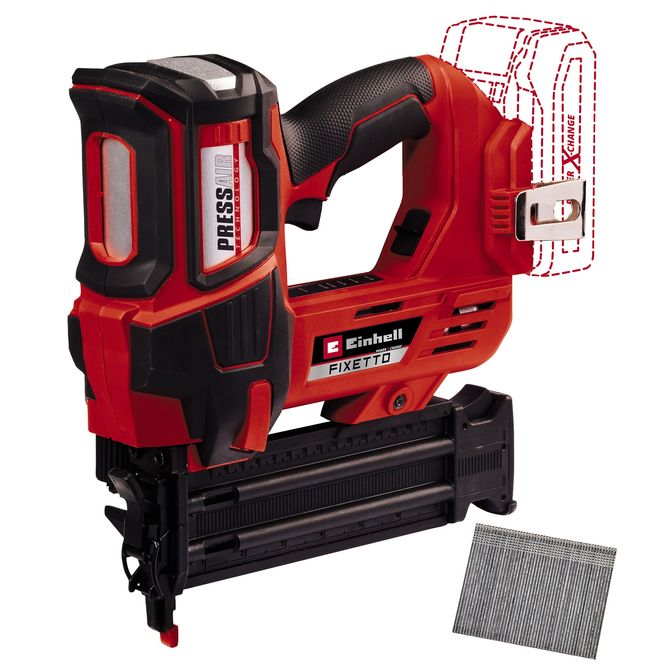 Hovedbilde Einhell FIXETTO 18/50 N Spikerpistol 18V u/batteri og lader