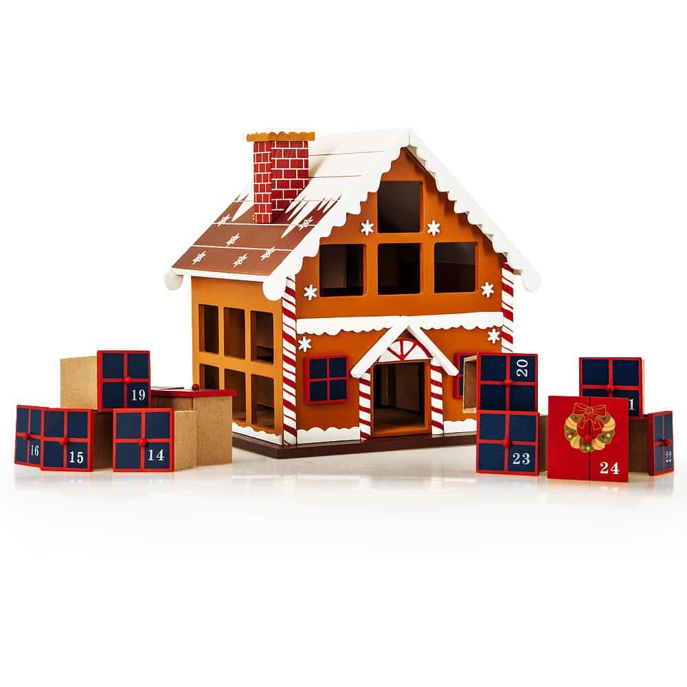 Adventskalender vinterhus MDF