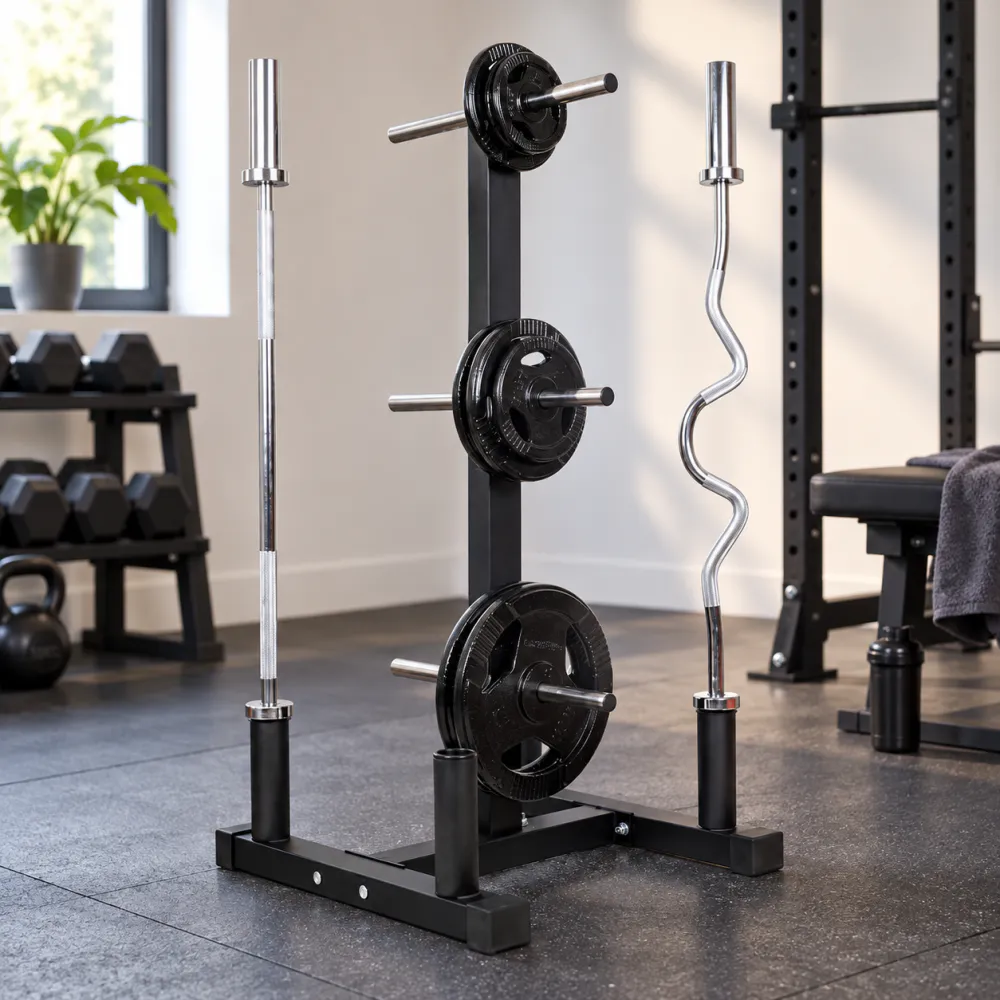 Vektskivestativ med stangholdere 30 mm – inSPORTline Mitrello