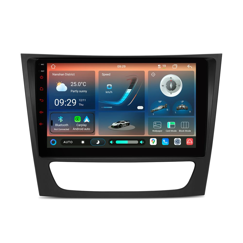 Mercedes E-klasse W211 CLS W219 9 tommer Android 14