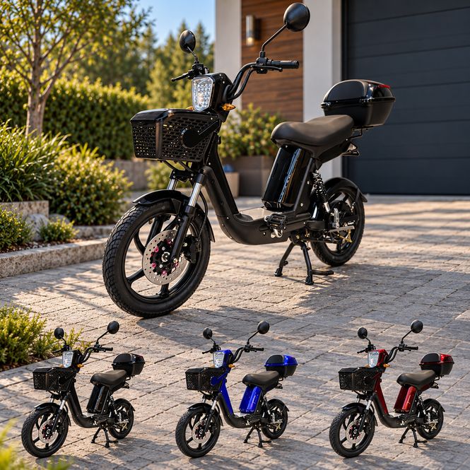 Hovedbilde Elektrisk sykkel og scooter i ett - E-Greta 12Ah - ...
