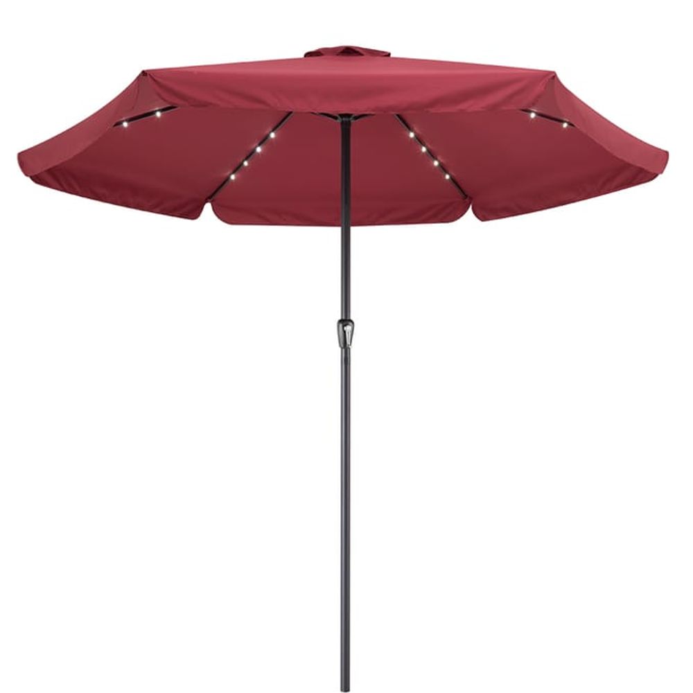 LED solcelleparasoll Athen Ø330 cm - fargevalg