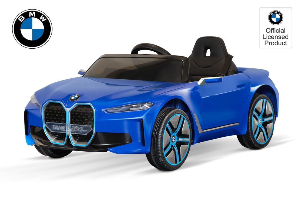 BMW i4 elektrisk barnebil 12V med fjernkontroll