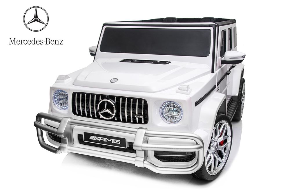 Mercedes G63 AMG barnebil 12V 4x4 med fjernkontroll og 2 seter