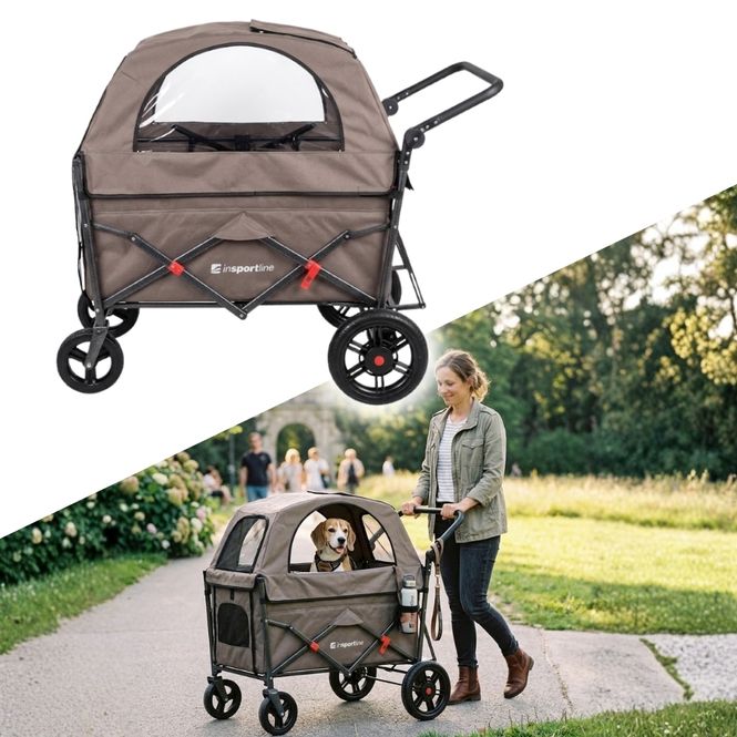 Hovedbilde Sammenleggbar transportvogn for hund 120 kg – ...