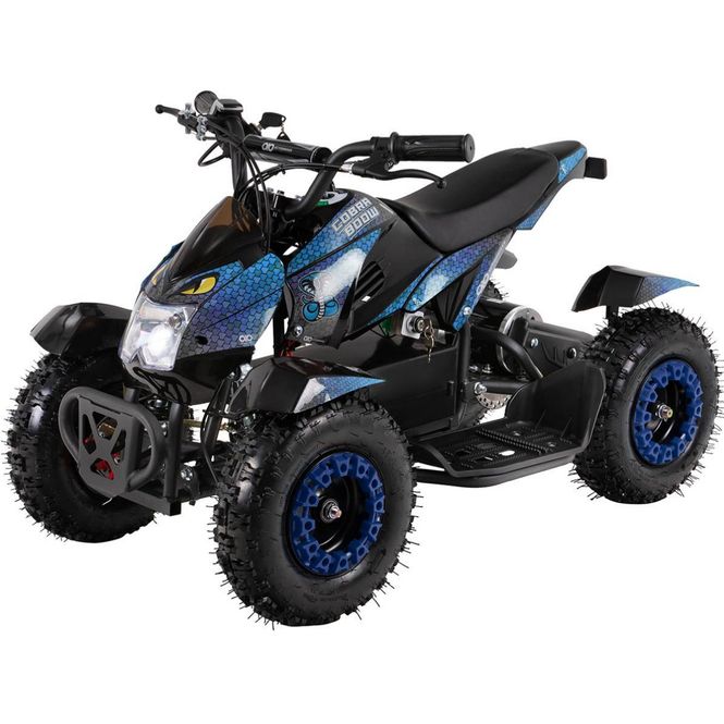 Hovedbilde Cobra 800w elektrisk mini ATV blå-sort