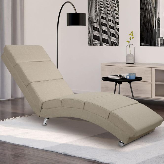 Hovedbilde Sjeselong daybed London stoff - sandfarget