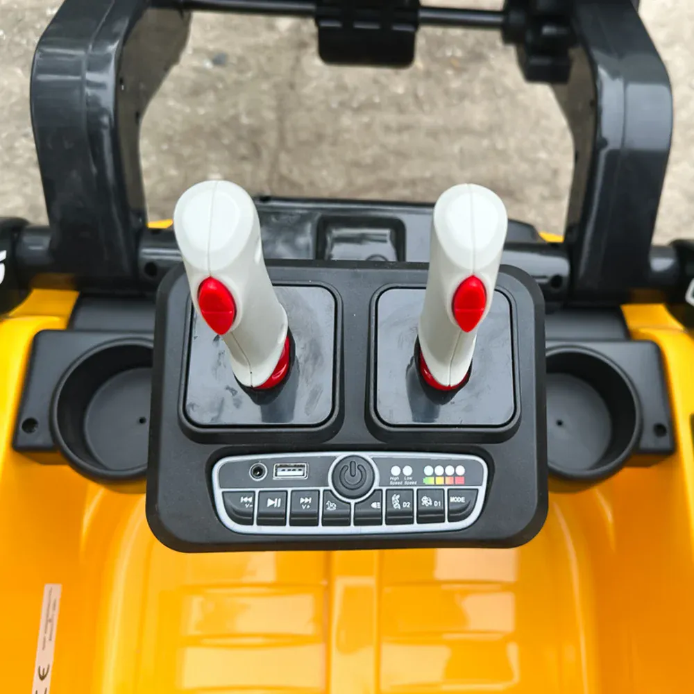NEW Holland 12V 300W Elektrisk Hjullaster for Barn – Gul