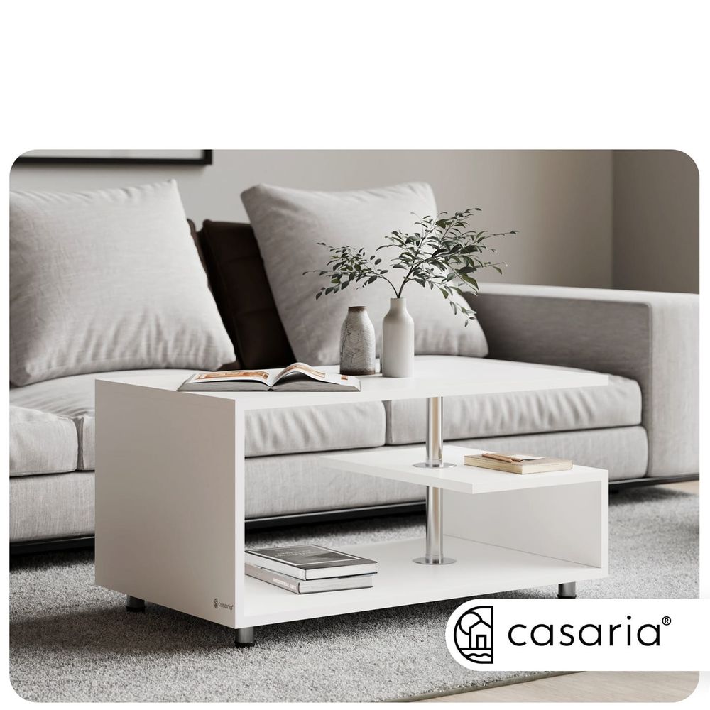 Salongbord Orlando 95x55x50cm - hvit