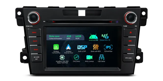 Hovedbilde Mazda CX-7 Android 13 DAB+ Octa Core 4GB RAM 64GB ROM