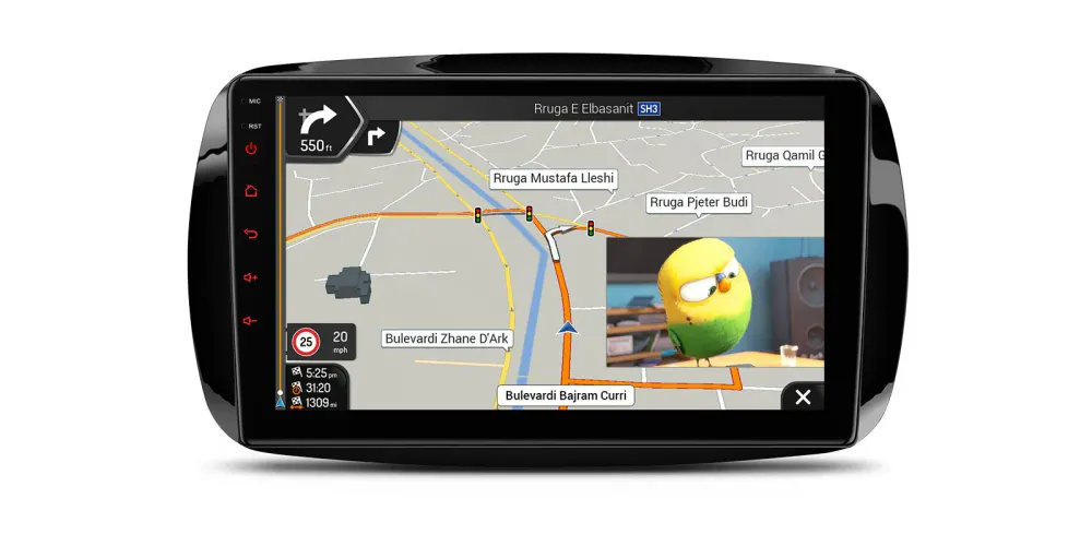 Android DAB+ bilstereo Smart Fortwo 9